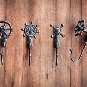 Industrial Cast Iron Faucet Hook set (4)